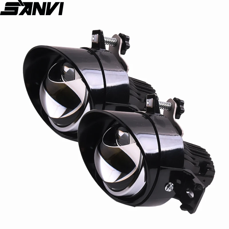 SANVI 2PCS Bi Led Fog Lights PTF Projector For Nissan Qashqai J10/Juke/Versa/Sentra/X-trail/Pathfinder/Infiniti M35M45/G37 For C