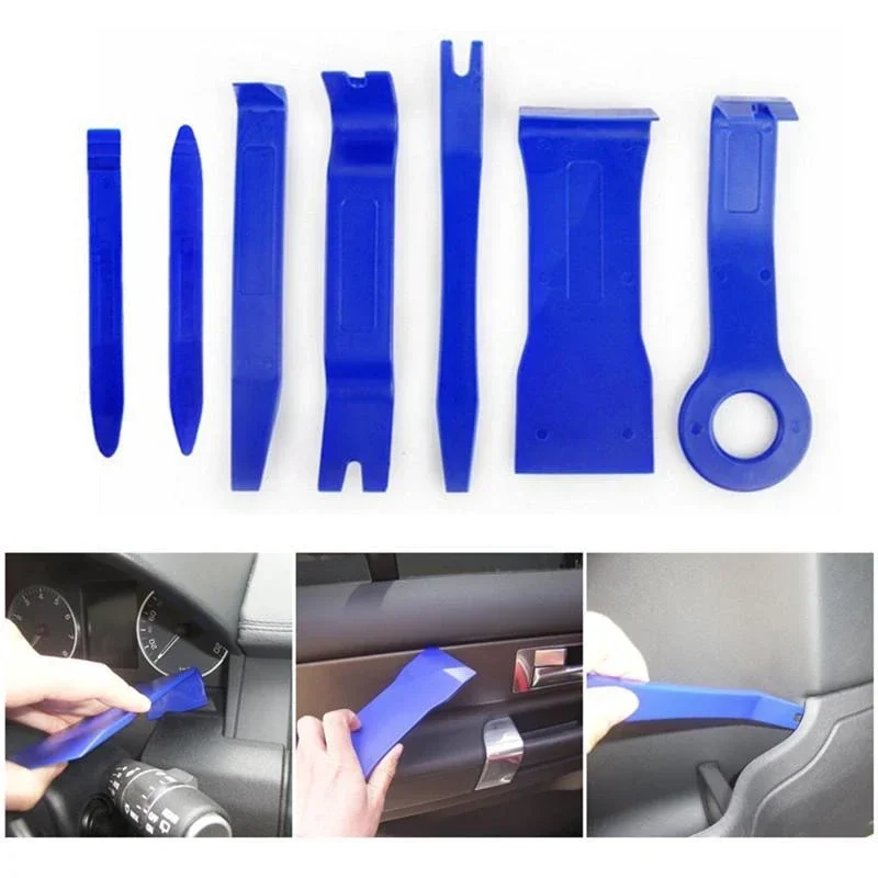 7Pcs Tool Set Plastic Car Repair Voiture Inside Door Plank Lever Auto Removal S