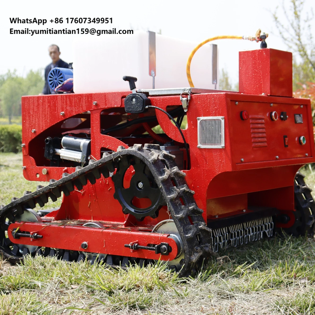7.5HP 550mm Agricultural and Forestry Remote Control Lawn Mower for Own Garden Farm