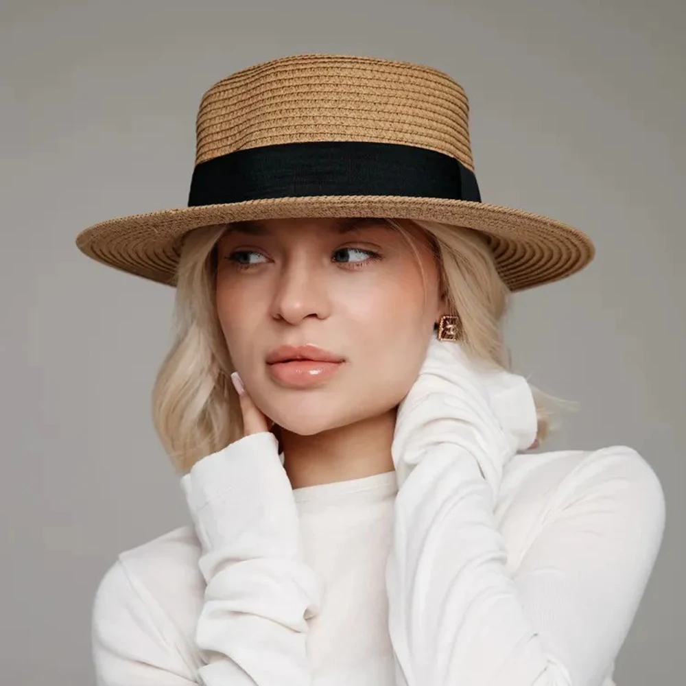 

Summer Outdoor Fashion Straw Hat Breathable Sunscreen Foldable Cap Suitable for Outdoor Wear And Travel