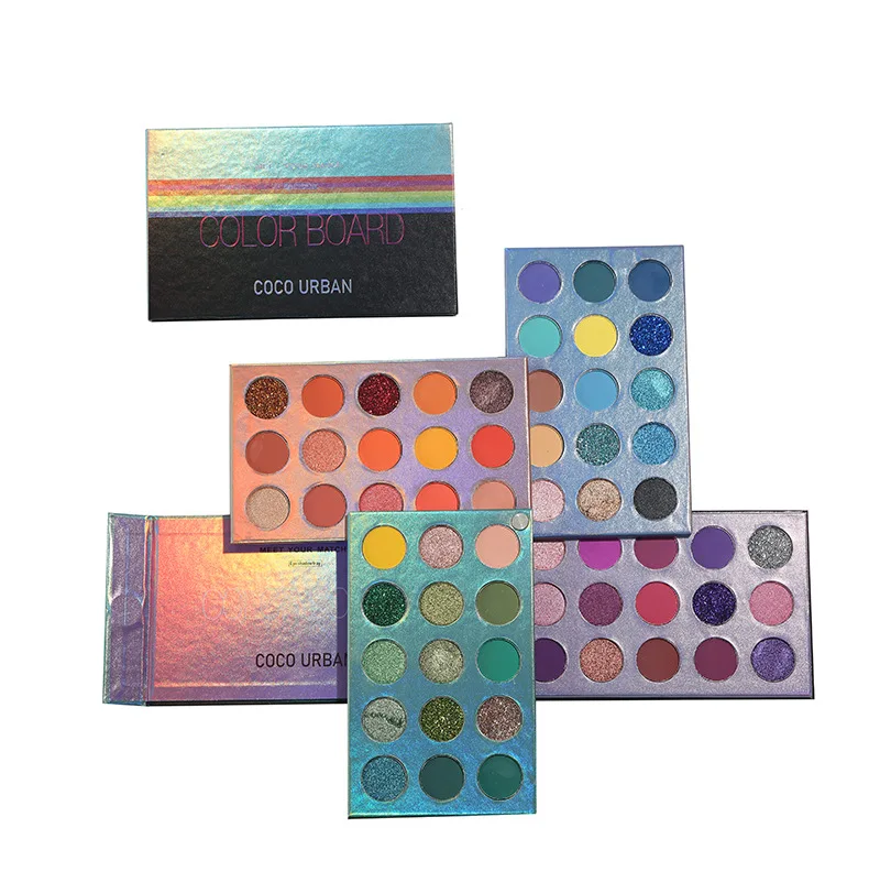 60 Color Eyeshadow Palette 4 in 1 Stereo Makeup Palette Set Highly Colored Glitter Shimmer Pearlescent Eyeshadow Makeup Kit