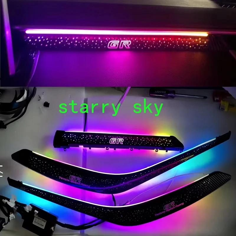 17 in 1 Symphony Ambient Lights for Toyota Collora 2019-2023 Allion 2021 Starry Sky Center Control Door Decorate Atmosphere Lamp