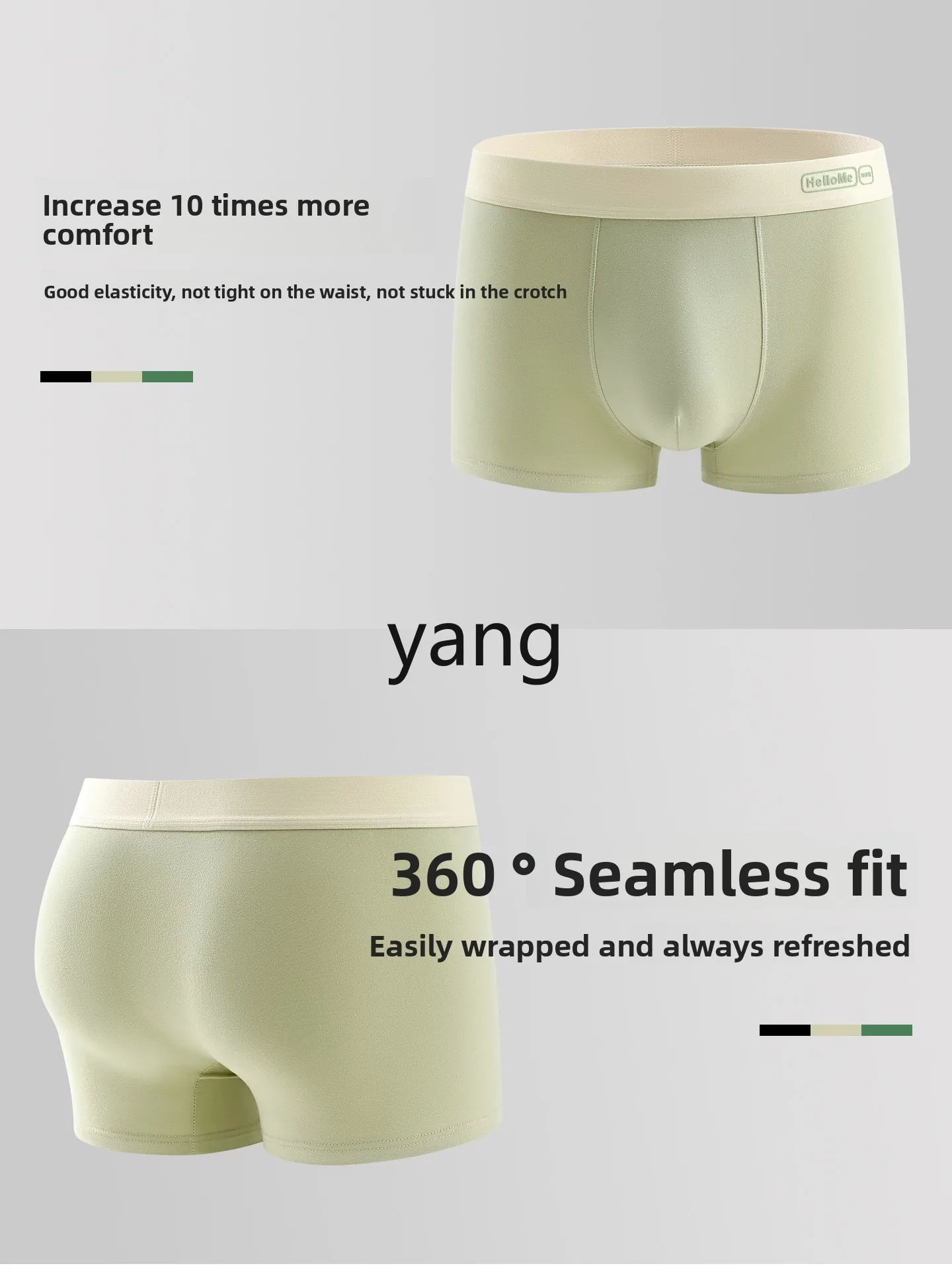 LMM men's underwear boys pure cotton antibacterial breathable boxer pants