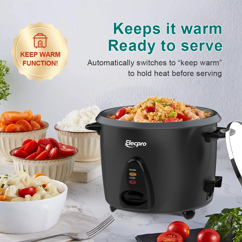 cuociriso-elecpro-da-7-tazze-35-litri-1-8-porzioni-con-coperchio-in-vetro-pentola-antiaderente-staccabile-per-uso-alimentare-e-vaporiera-in-alluminio