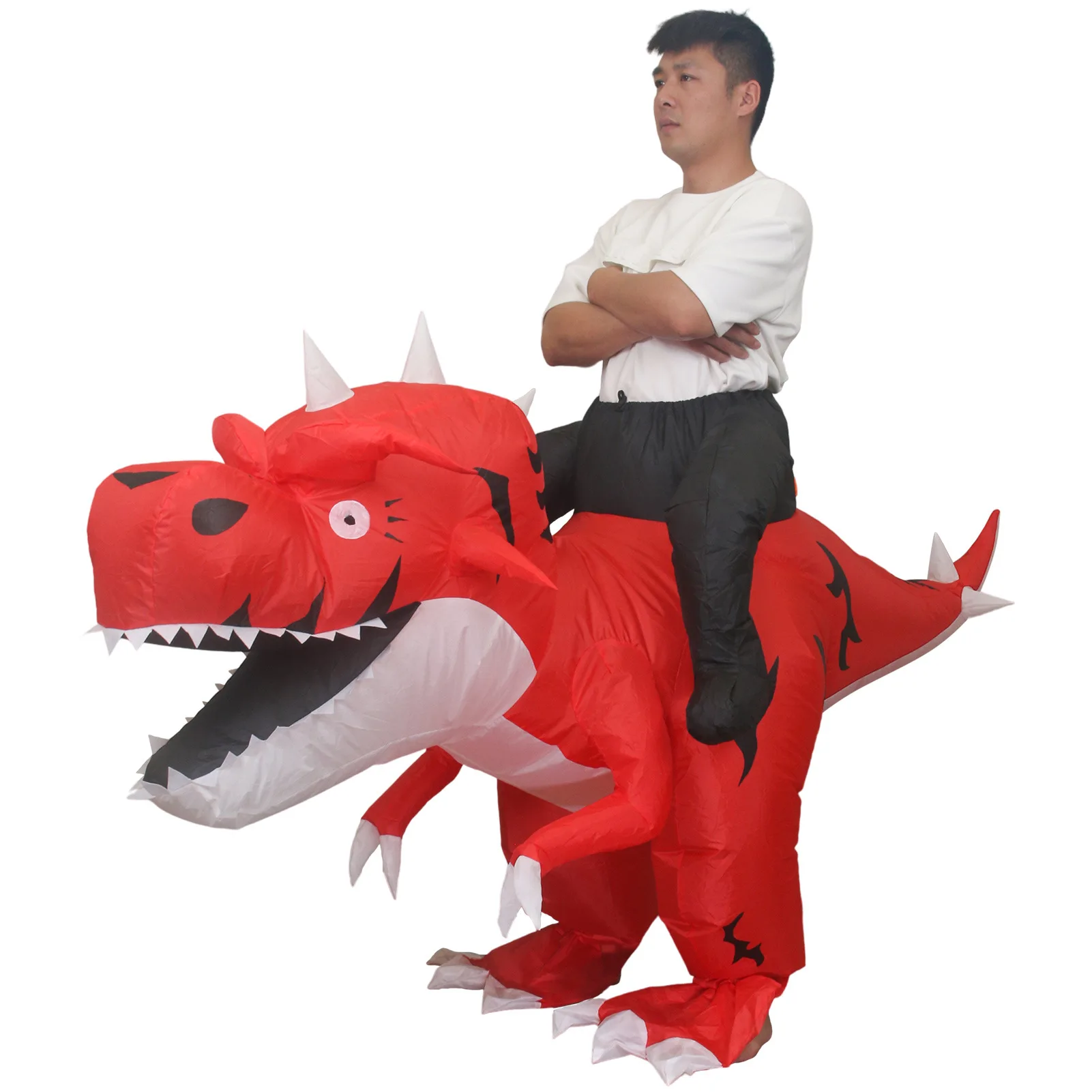 Halloween Walking Dinosaur Inflatable Costume for Adult Cosplay Amine Carnival Festival Clothing Ceremony Party Funny Air Suit