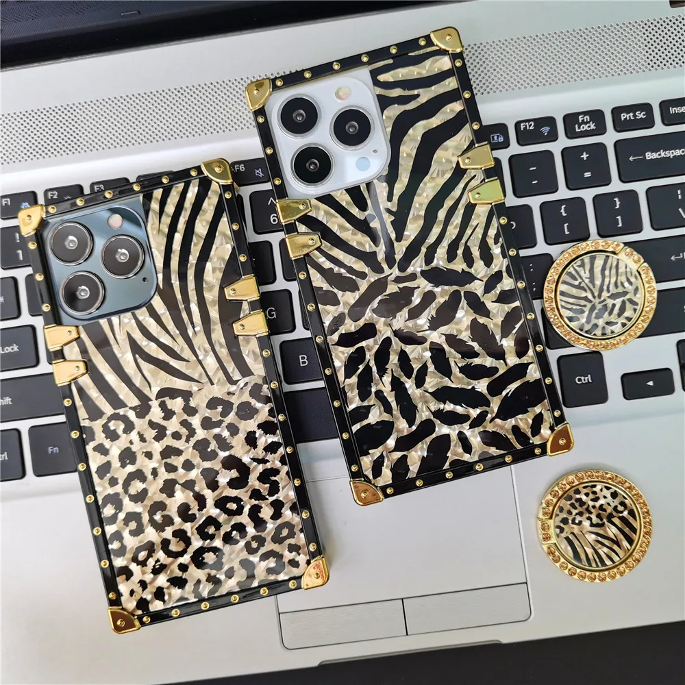 Luxury Gold Phone Cover Glitter Sexy Leopard Case For Xiaomi Redmi Note 13 PRO 13C Note 12 PRO 11 PRO 8 9 9A 9C 10 10A 10C 12C