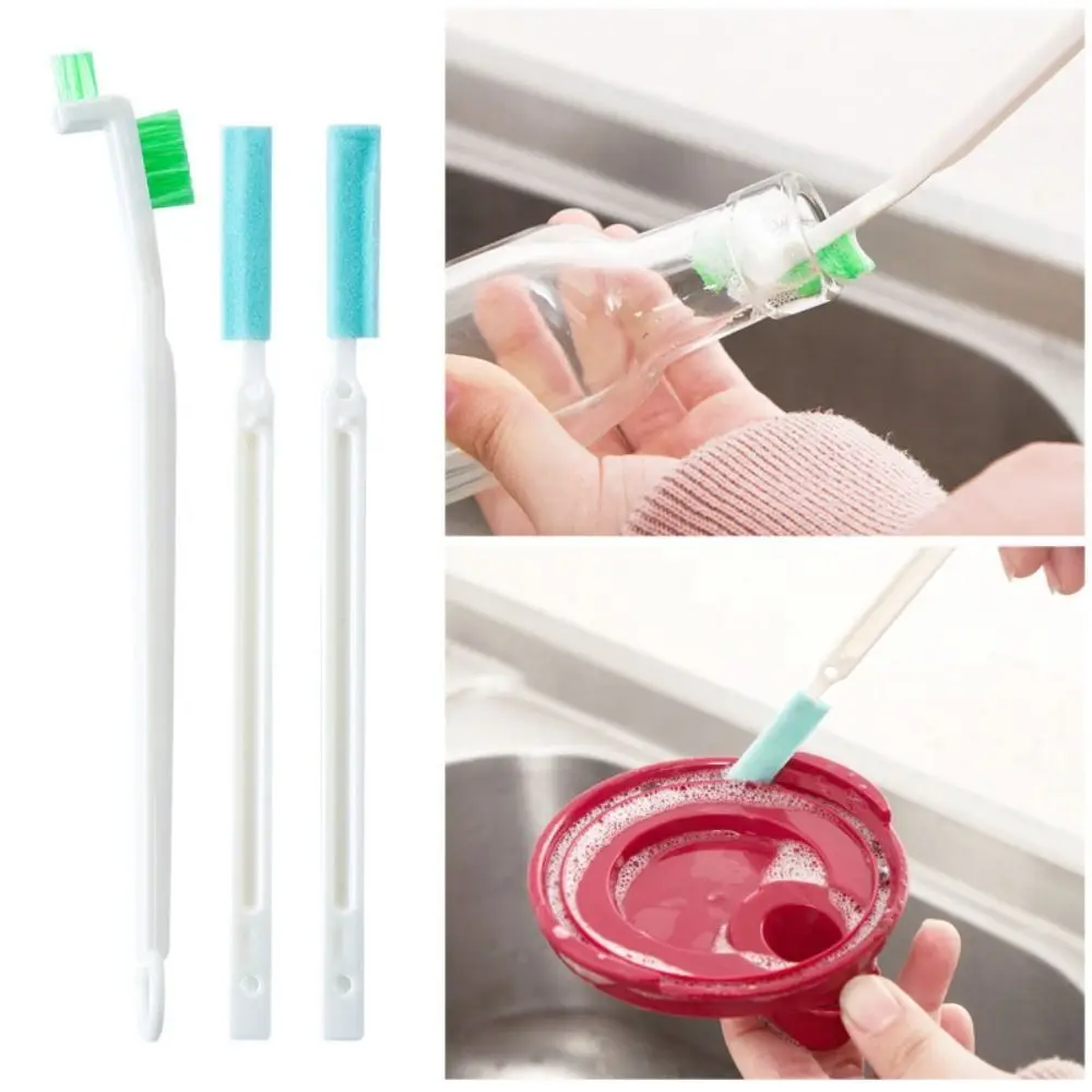 Japanese style insulated cup lid gap cleaning brush kettle spout groove cleaning brush bottle pacifier small brush set