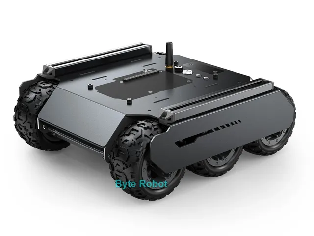 Mobilny robot samochodowy 6WD Elastyczny i rozszerzalny terenowy UGV 6x4 z szynami przedłużającymi i programowalnym zbiornikiem RC ESP32 Slave Computer