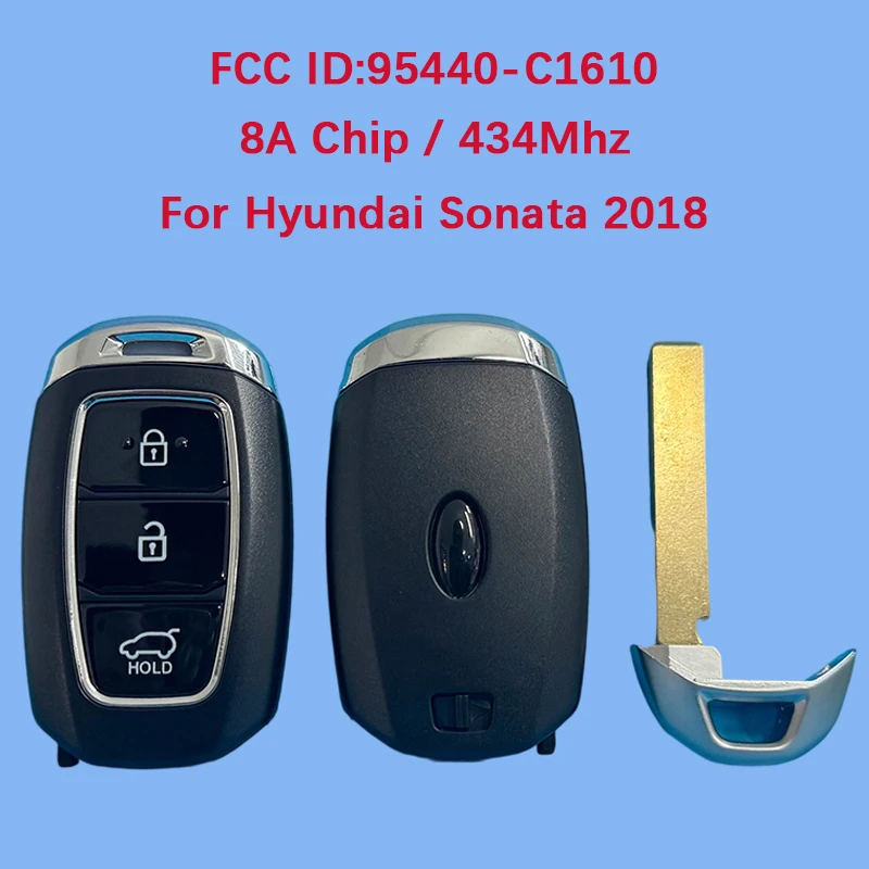 

CN020336 послепродажного обслуживания, 3-кнопочный смарт-ключ, пульт дистанционного управления, чип 8А, 433 МГц, без ключа Go FCC ID 95440-S0100 для Hyundai l30 N 2022