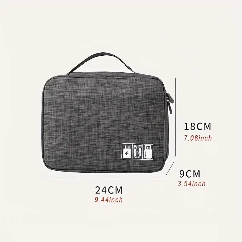 Nueva bolsa de almacenamiento del cargador del cable de datos catiónico, caja digital portátil impermeable del teléfono móvil