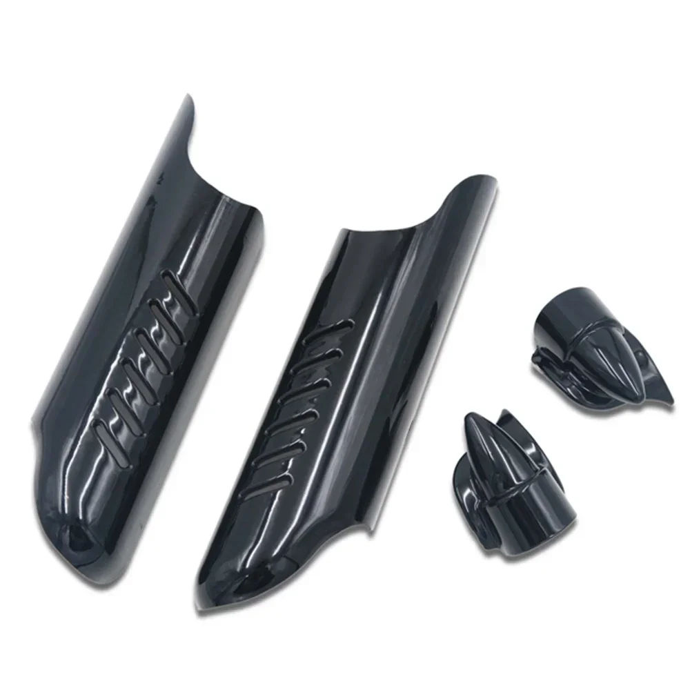 ل هارلي بجولة شارع إلكترا ثلاثي الإنزلاق الطريق الملك 00-13 دراجة نارية كروم الجبهة السفلى شوكة غطاء الساق الحرس منحرف درع