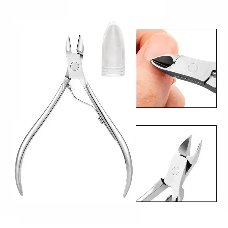 Manicure Tools Nail Scissors Silver Stainless Steel Nail Cuticle Nipper Dead Skin Removal Product Manicure Dead Skin Scissors