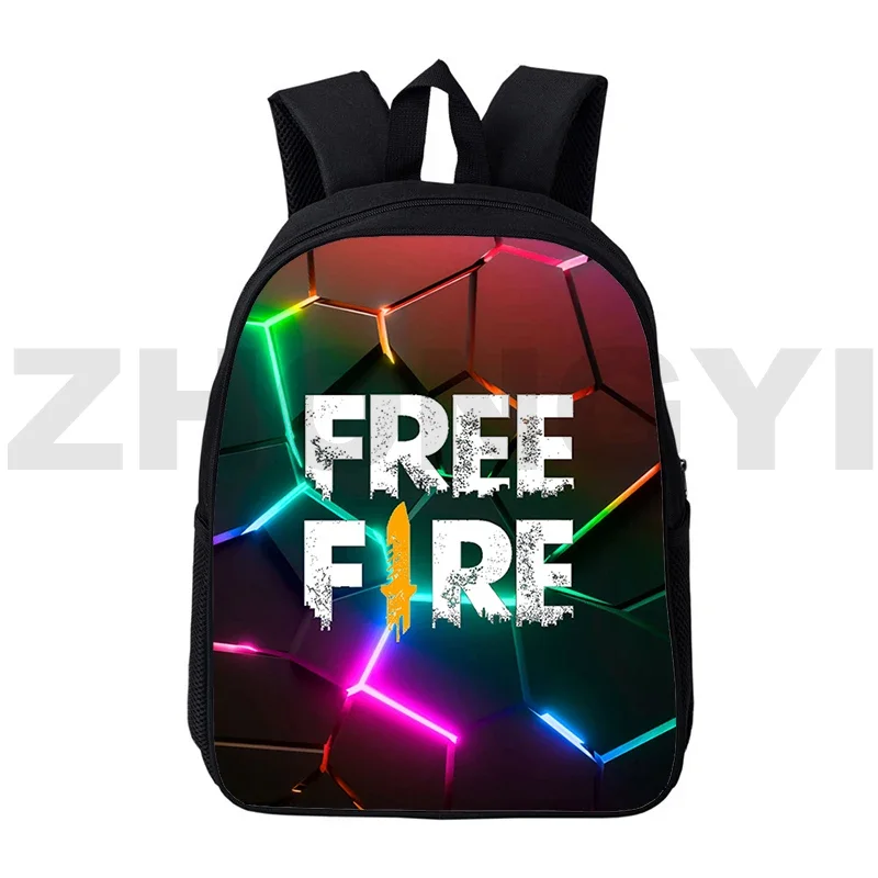 Funny Game Free Fire Garena 3D Print Backpacks Men 12/16 Inch School Backpack for Primary Student High Quality Travel Laptop Bag