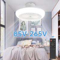 Smart LED Ceiling Fan Lamp 110-265V Silent Remote Control Ceiling Fan Light 30W/72W Dimmable Indoor Light for Bedroom Home Decor