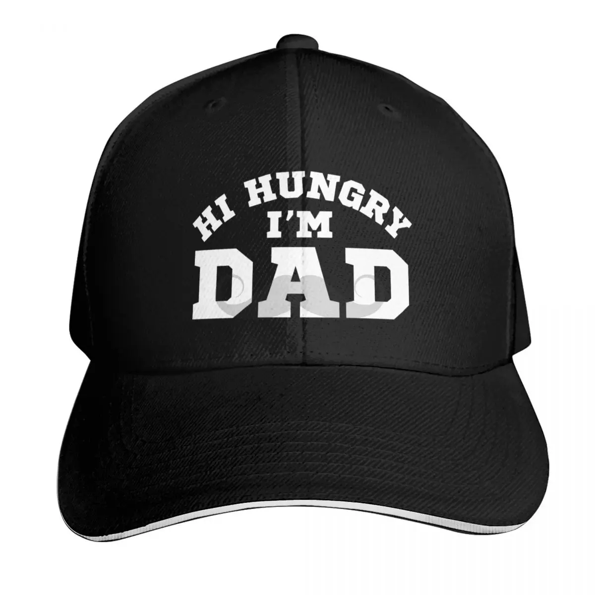Hi Hungry Im Dad, Dadjoke, Dad Birthday Gift Baseball Cap Strapback Dad Hat Six Panel Structured Crown Sun Protection UPF 50+