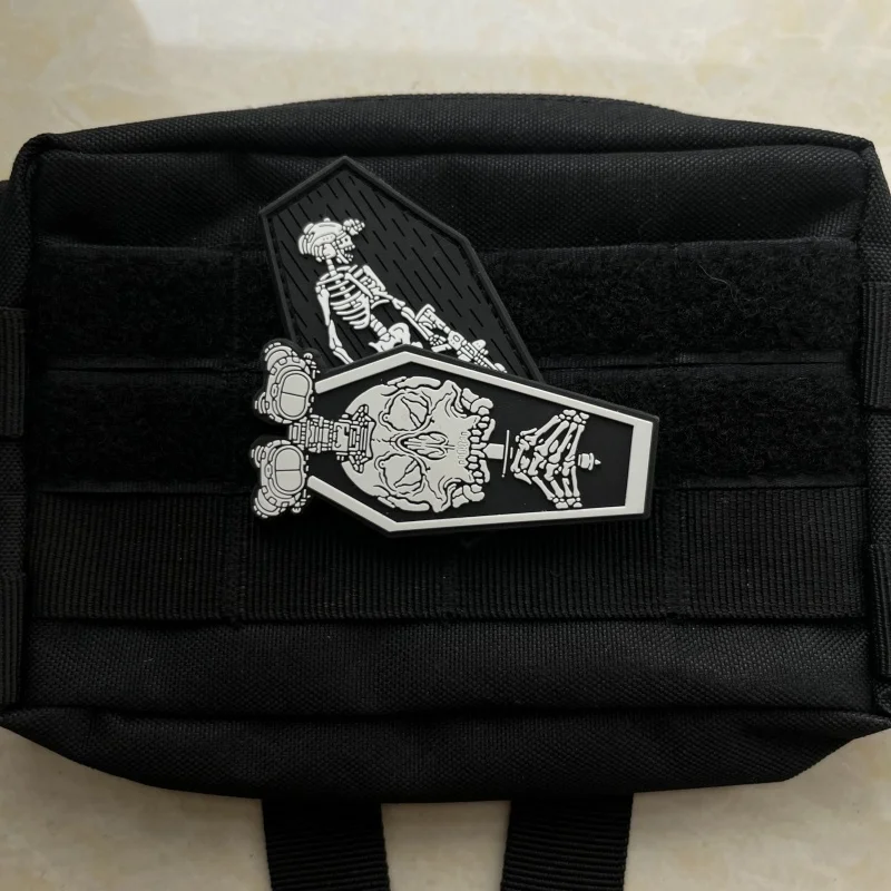 PVC Projektmonark Patches Hook & Loop on Bags FOG Noctilucence Morale Badge Decoration for Clothing and Hats