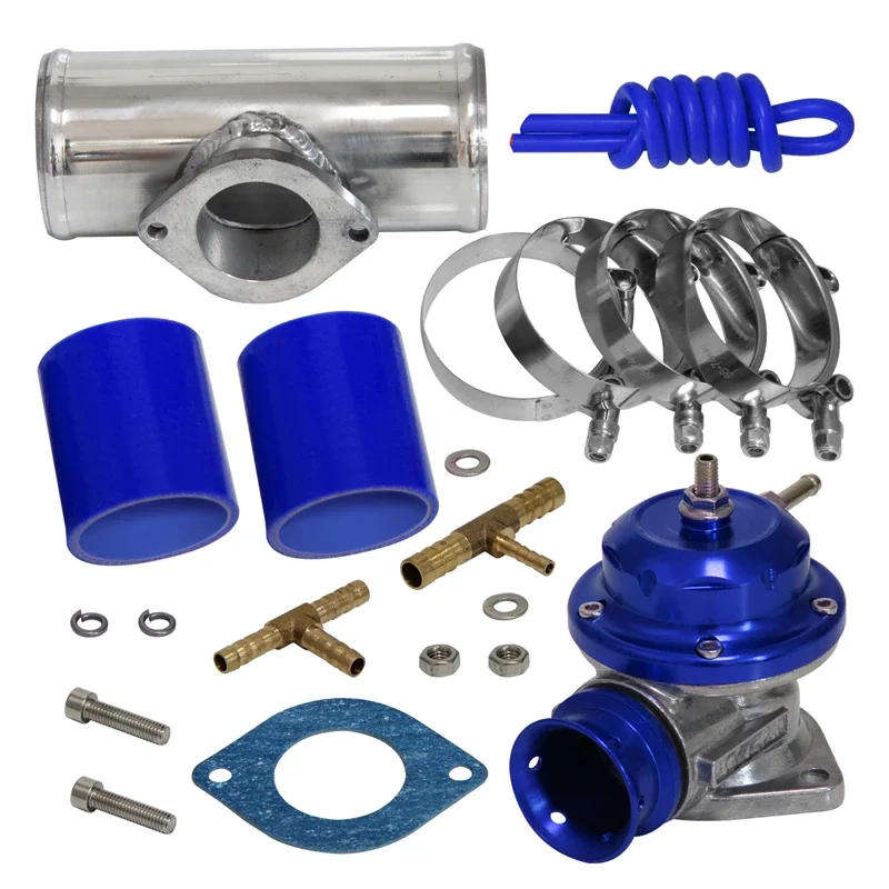 

10 psi Blow Off Valve + 2.5" 63mm Type S RS RZ BOV Flange Pipe + 2 black/blue/red silicone hoses + 4 clamps