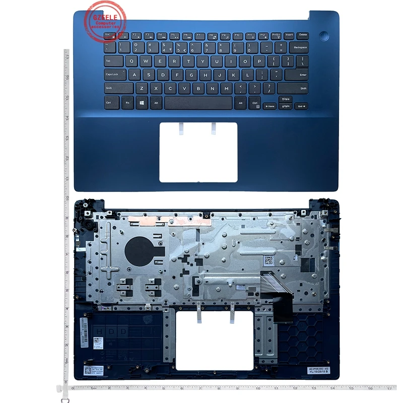 Palmrest top casing PENUTUP UNTUK DELL Inspiron 5580 5585 5588 Inspiron 5590 5598 Keyboard US casing atas