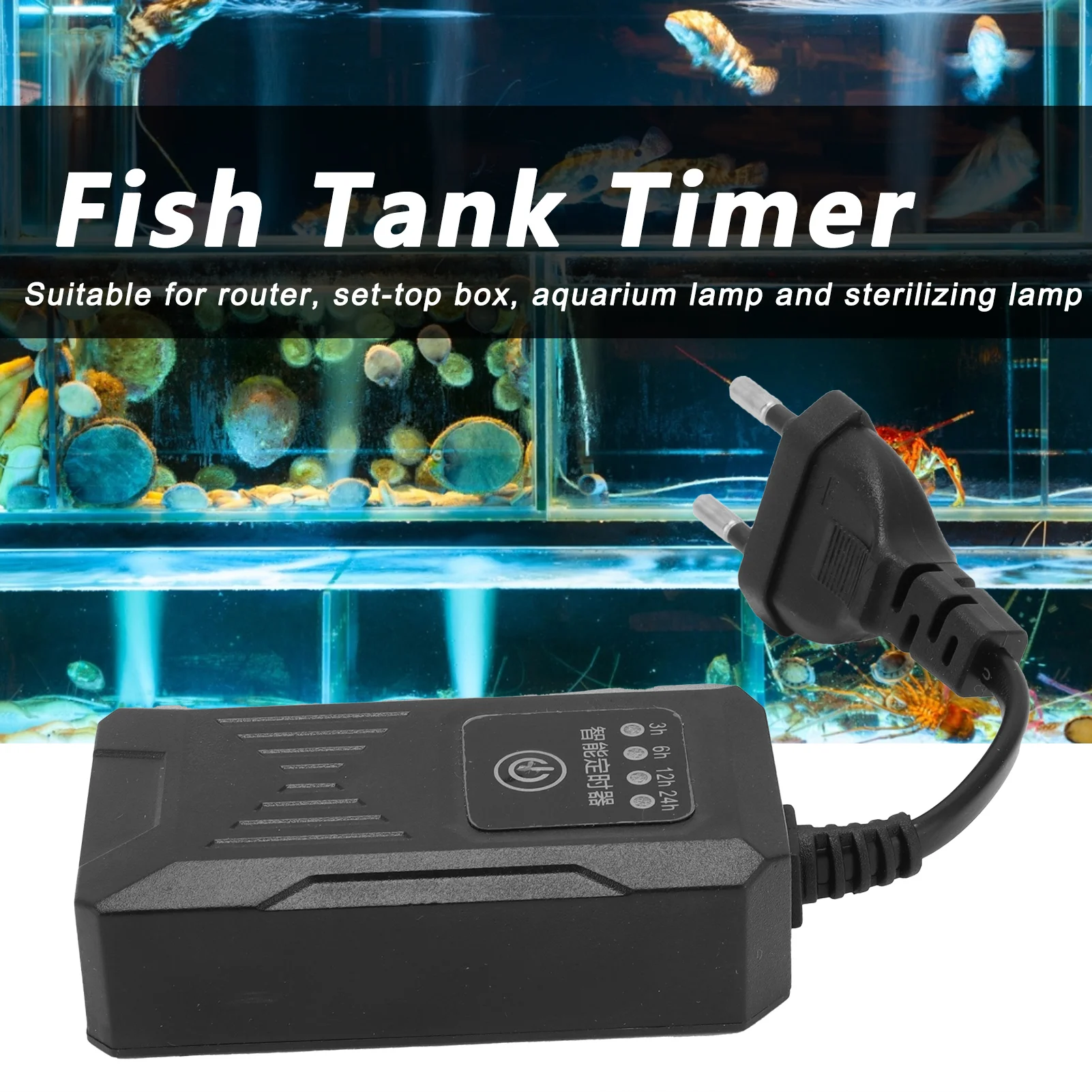 Fish Tank Timer Aquarium Light Timer Fish Timing Socket Adjustable Aquarium Timer Controller Plastic Aquarium Light Controller