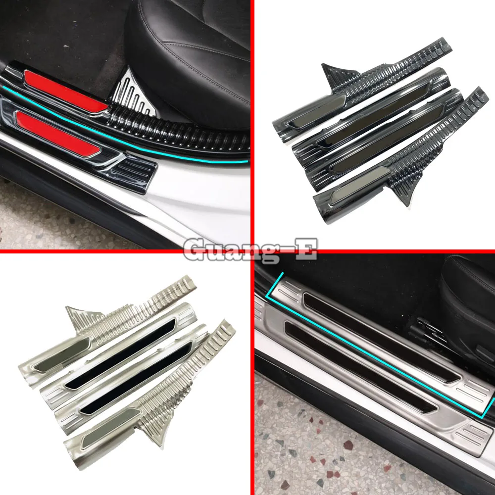 For Hyundai Sonata 10th DN8 2020 2021 2022 2023 Styling Stainless Steel Pedal Door Sill Scuff Plate Inner Threshold Bumper Parts