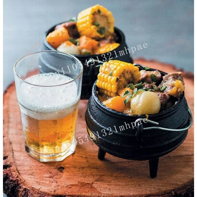 Side dish serving hot pot saucepan pot cast iron pot 650ml 1/4 #