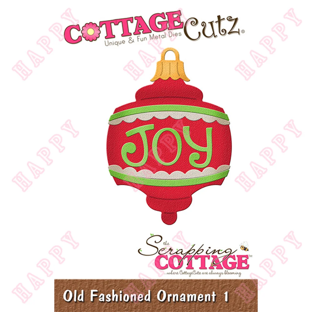 

Metal Cut Dies Christmas Old Fashioned Ornament Scrapbook Diary Decoration Paper Craft Embossing Template Greeting Card Handmade
