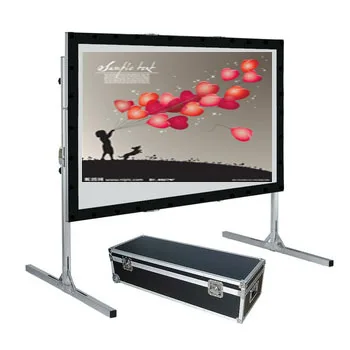 

Outdoor Projection Screen With Rear And Front Projection Fabric