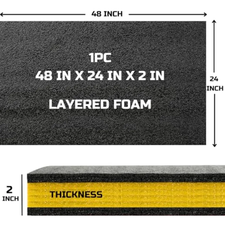 Tool Box Foam Insert 1PC 48x24x2 Inch Polyethylene Storage Sheets for Hard Cases Custom Tool Shadow Organizer for Toolbox Kaize