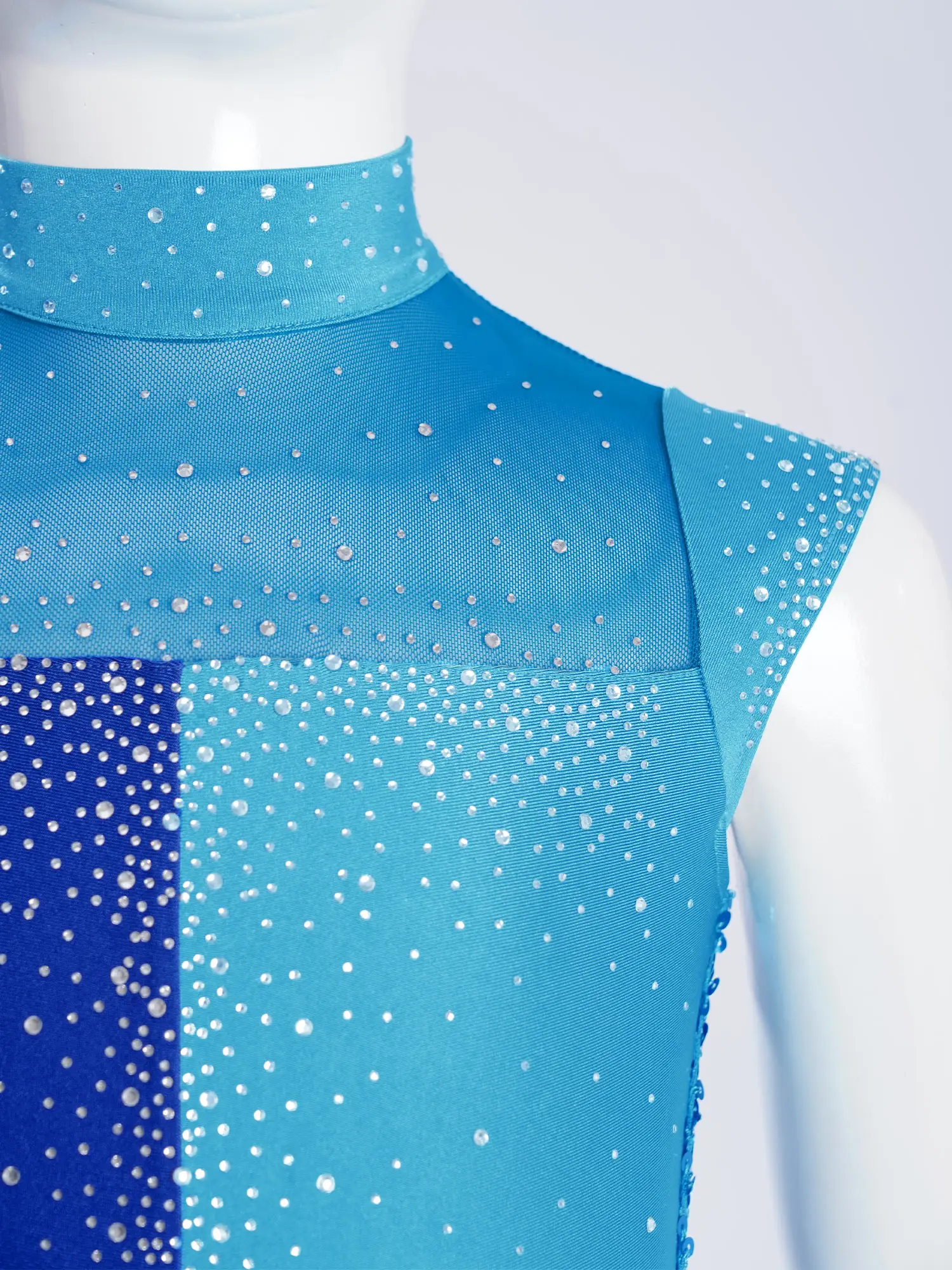 Children Sequins Jumpsuit Color Block Dancewear Jazz Dance Costume for Girls Kids GlitteryBodysuit Streetwear Street Clothes