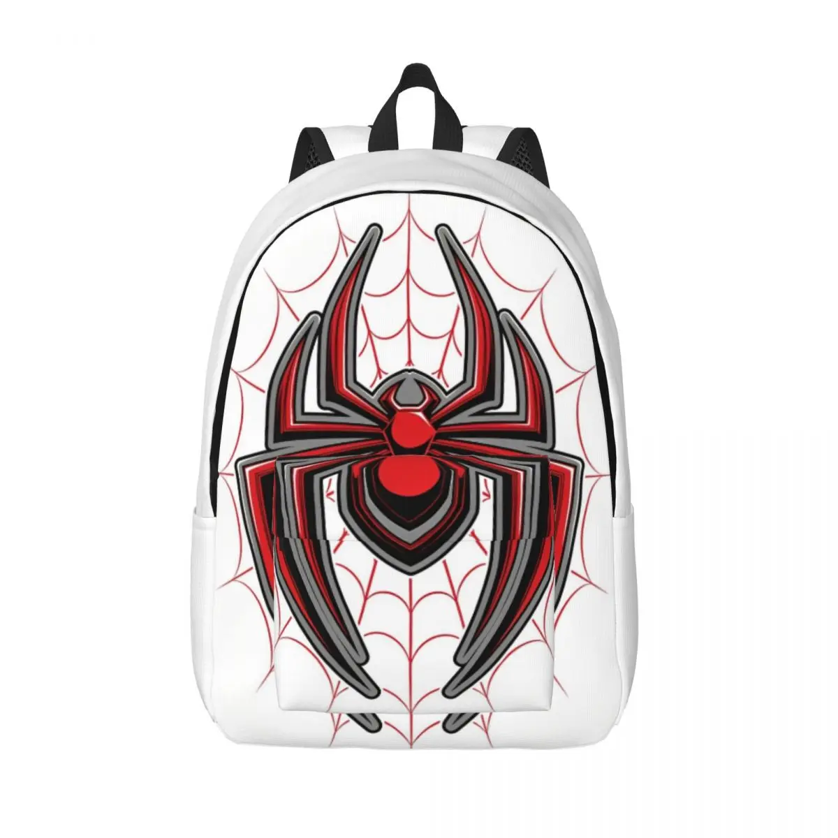 Spider Man Miles Morales Illustrated Spider In Web Backpack Boy Backpacks  Streetwear School Bags Cycling Designer Rucksack