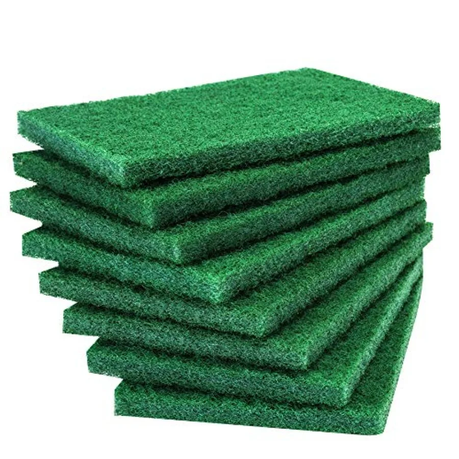 

8PCS Scouring Pad - Premium Heavy Duty Scrub Pads Reusable Household Green Dish Scrubber Multipurpose Scour pad - for Kitchen S