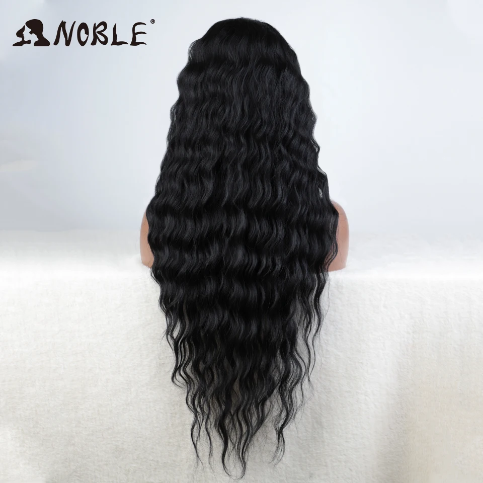 Noble Cosplay Synthetic Lace Wig 30-40 Inch Long Wavy Wig Ombre Blonde Wig Synthetic Hair Wig Wigs For Black Women Lace Wig