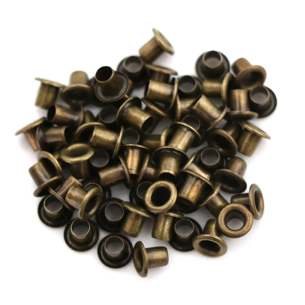 50pcs 1.5/2.0/2.5MM Metal Eyelet Buttons Diy Dolls Buckles Shoes Clothes Sewing Accessory Belt Buckle Doll Bags Accessories