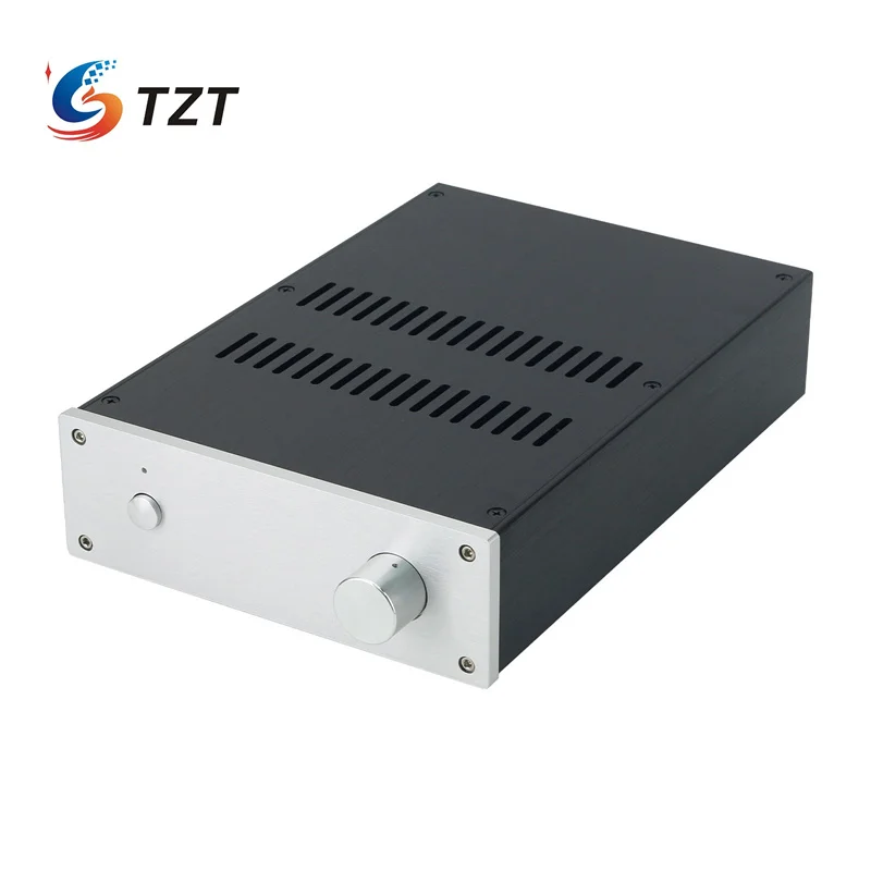

TZT SK3875 Audio Power Amplifier 100W+100W 7293/60W+60W 4780 Chip Fast Dynamic Response Amplifier with Aluminum Alloy Case 220V