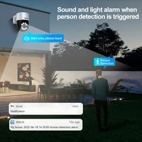 ASECAM 8MP 4K PTZ IP Camera Outdoor AI Face Detection Audio POE H.265 Onvif CCTV RTSP Humanoid Detection Security Camera 4