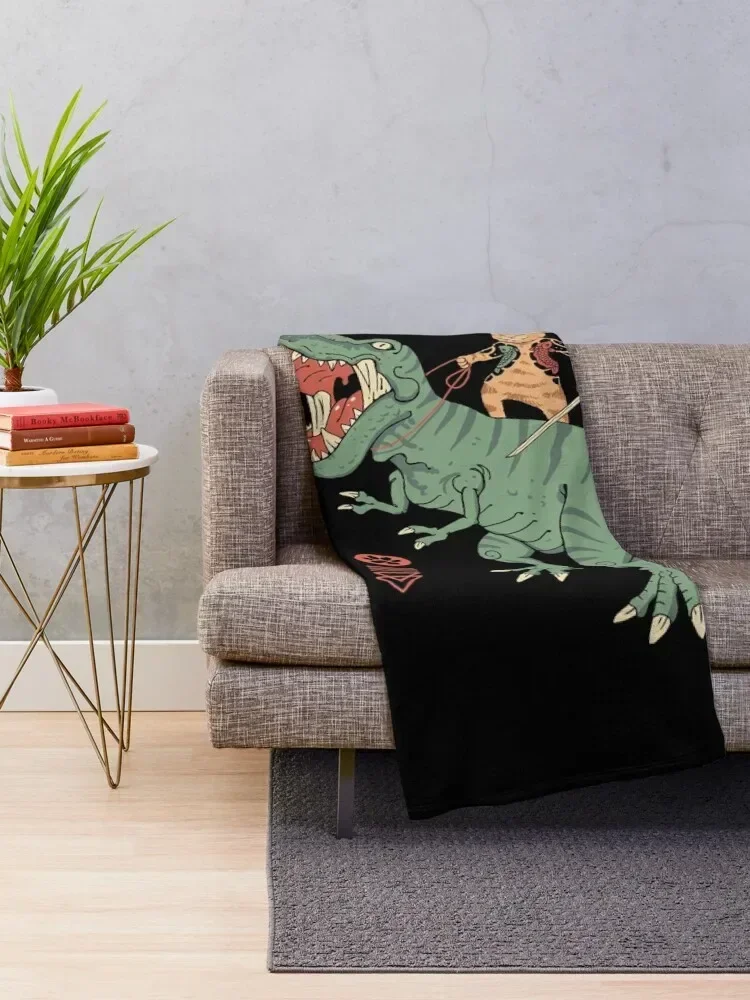 T-Rex Catana Throw Blanket wednesday Hairys Giant Sofa Plaid Blankets