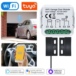 Tuya Smart WiFi Garage Door Opener Controller Module APP Voice Remote Control Switch Work With Alexa Google Home Assistant Alice