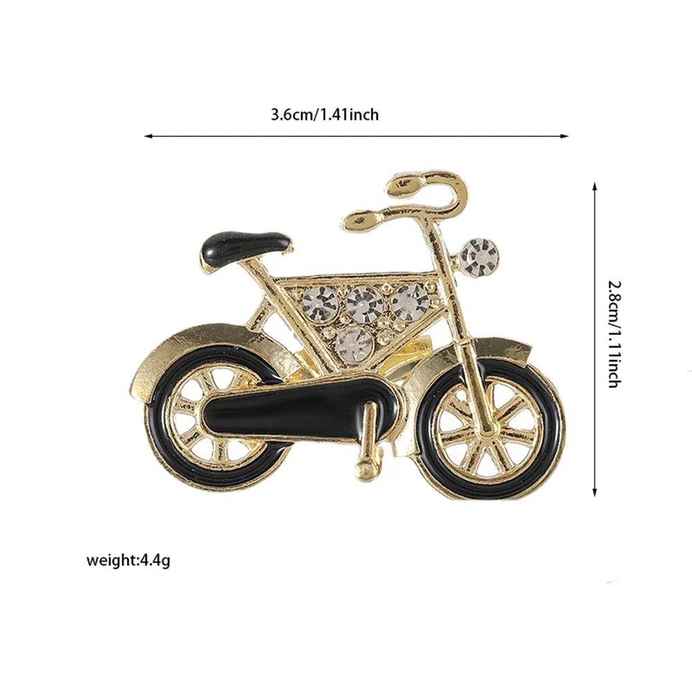 دبابيس الدراجة الحديثة خمر الملونة حجر الراين دراجة الأزهار دبابيس للنساء مكتب مجوهرات عادية هدية تذكارية للحفلات #6