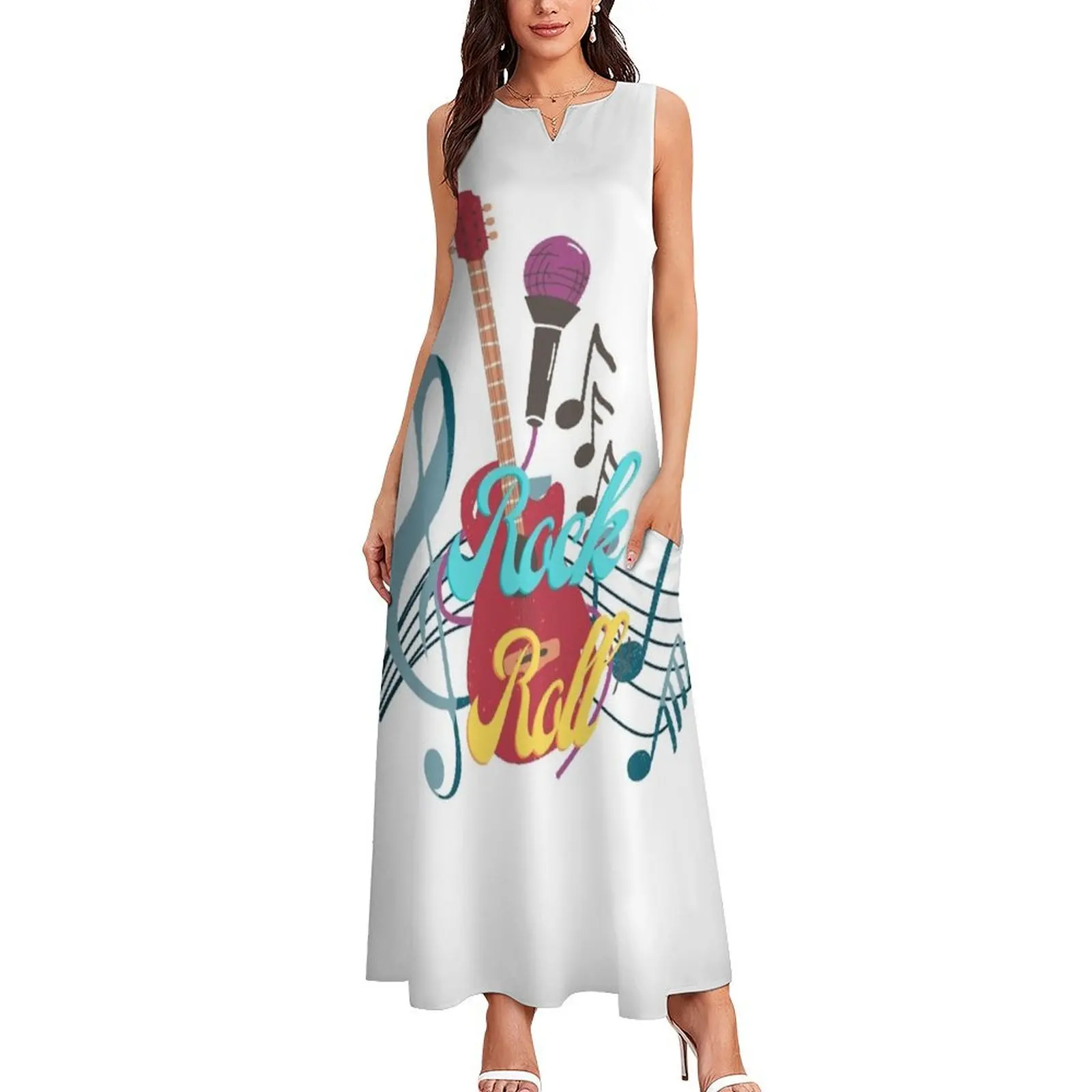 Rock n Roll Long Dress wedding guest dress 2024 women clothing 2024 new arrivals