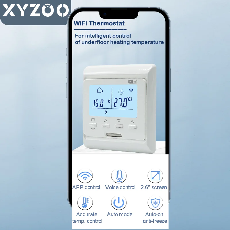 WiFi Tuya Warm Floor Heating Thermostat Electric/Water/Boiler Smart Home 220V Digital Temperature Remote Controller With Sensor