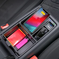 Car wireless charger 15w fast mobile phone charger armrest charging holder for Audi A4 B9 S4 RS4 A5 S5 RS5 2017-2022