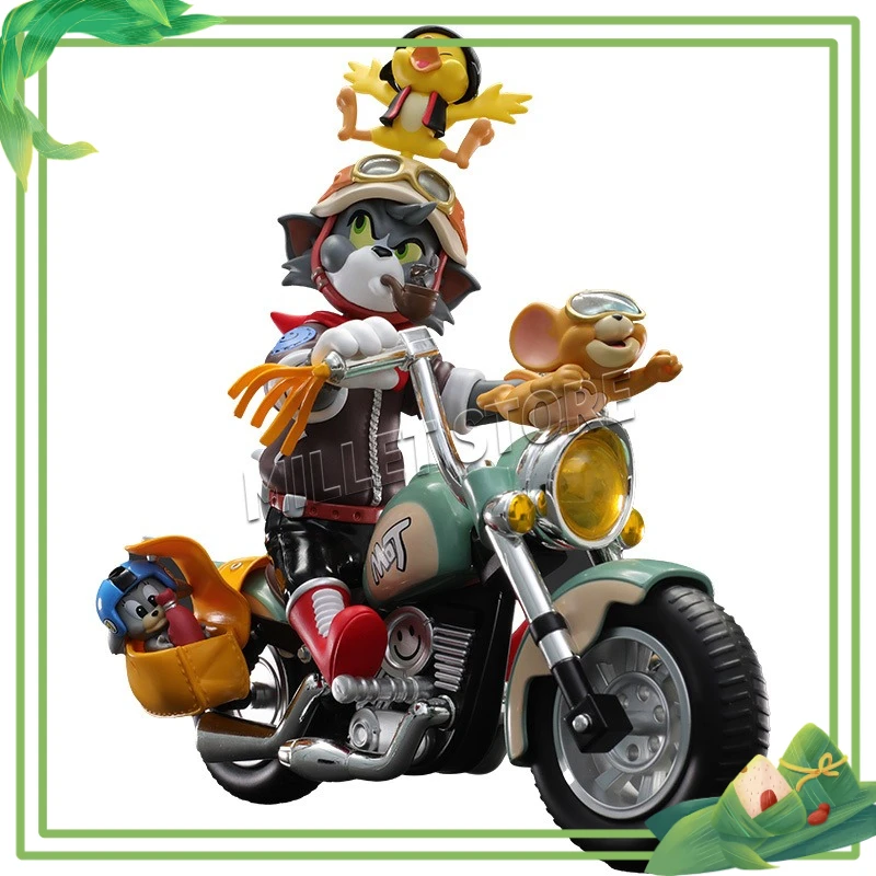 52TOYS 1/12 Série Clássica de Animação Curtas TOM JERRY Gato e Rato Motocicleta Retrô 6in 18CM Conjunto Completo de Figuras Modelo