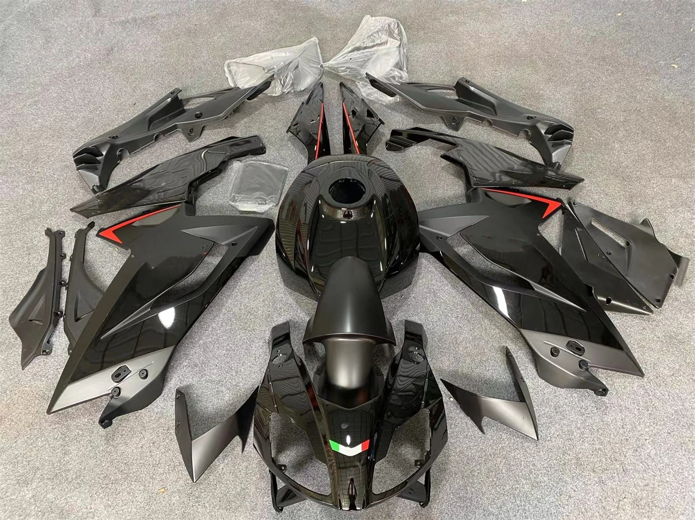 New ABS Motorcycle Fairings Kit Fit For Aprilia RS125 2006 2007 2008 2009 2010 2011 Bodywork Set Custom Matte black glossy black