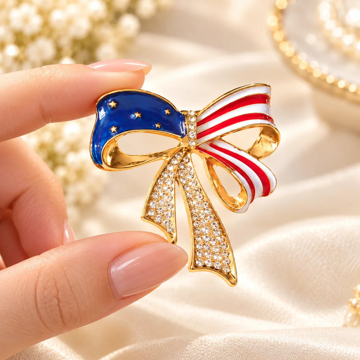 Bowknot Brooch and Gourd Brooch Two-Piece Set for Women, Gold Alloy with Rhinestones, Imitation Pearls, Enamel Design, Pins for Adult Ladies' Suits, Sweaters, Shirts, Dresses, Scarves, Daily Wear, Dating, Parties, Banquets, Weddings, Photography Outfits, Fashionable and Versatile, Elegant Brooches, European and American Style Clothing Accessories, Bag Decorations, Hat Accessories, Exquisite and Sparkling Brooch Set, High-End Eye-Catching Gift Recommendation, All-Season Versatile, Elegant Pins, Trendy Designs, Personalized Accessories, New Hot-Selling Items