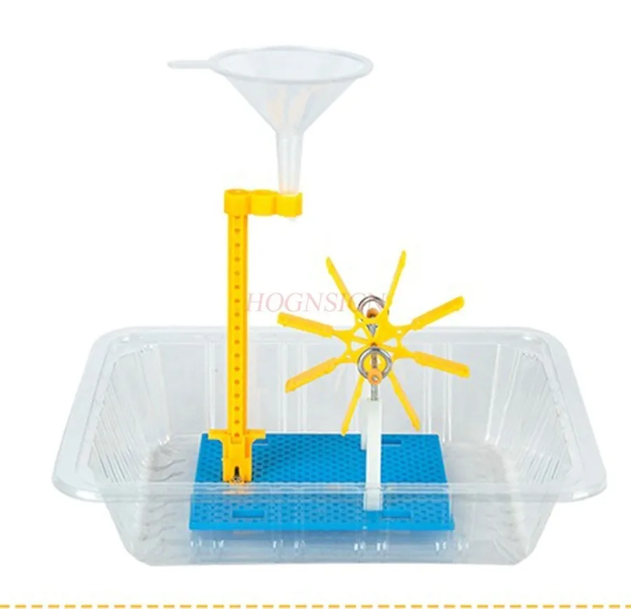 1set  Handmade Water Wheel Model Material Puzzle Children's Science Small Experiment Physics Technology
