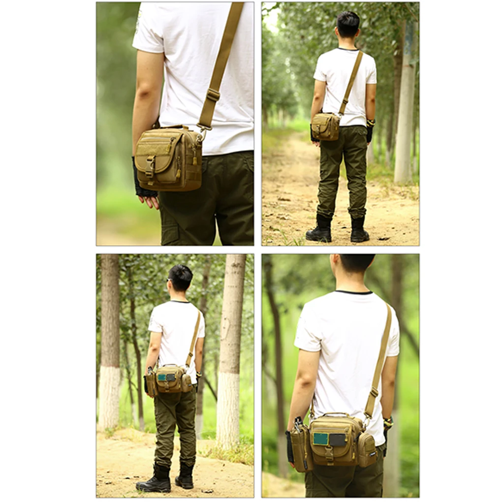 Bolsa de mensajero resistente al desgaste para hombre, accesorios de senderismo, paquete cruzado, bolso de mano impermeable, bolsos de hombro, Jungle Digital