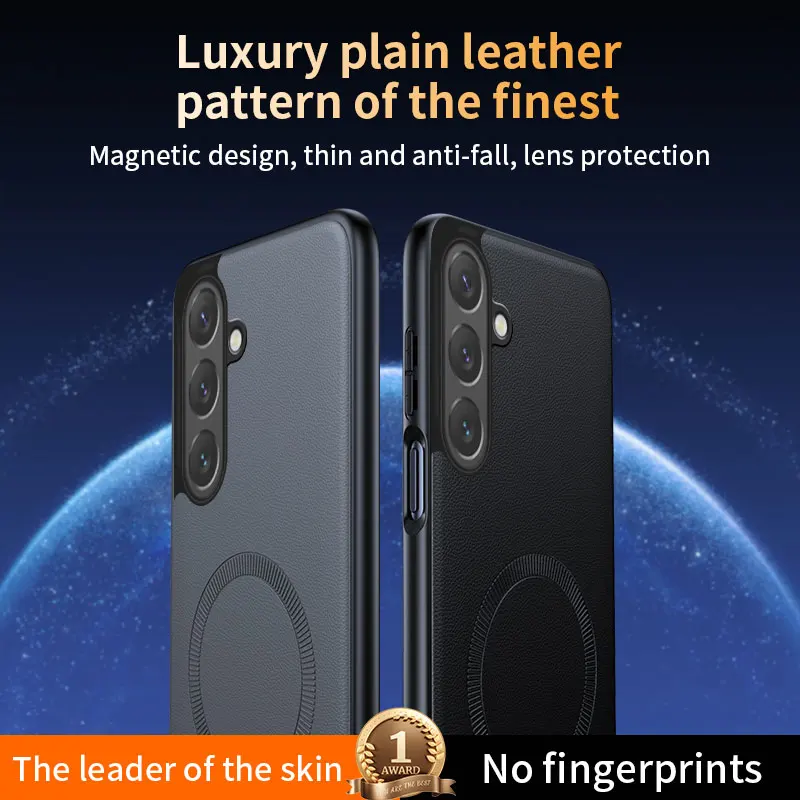 Für Samsung Galaxy S26 FE Hülle Magnetische Leder-Schutzhülle für Samsung Galaxy S26 FE Anti-Fingerabdruck Rutschfeste PC+TPU – Detail 28