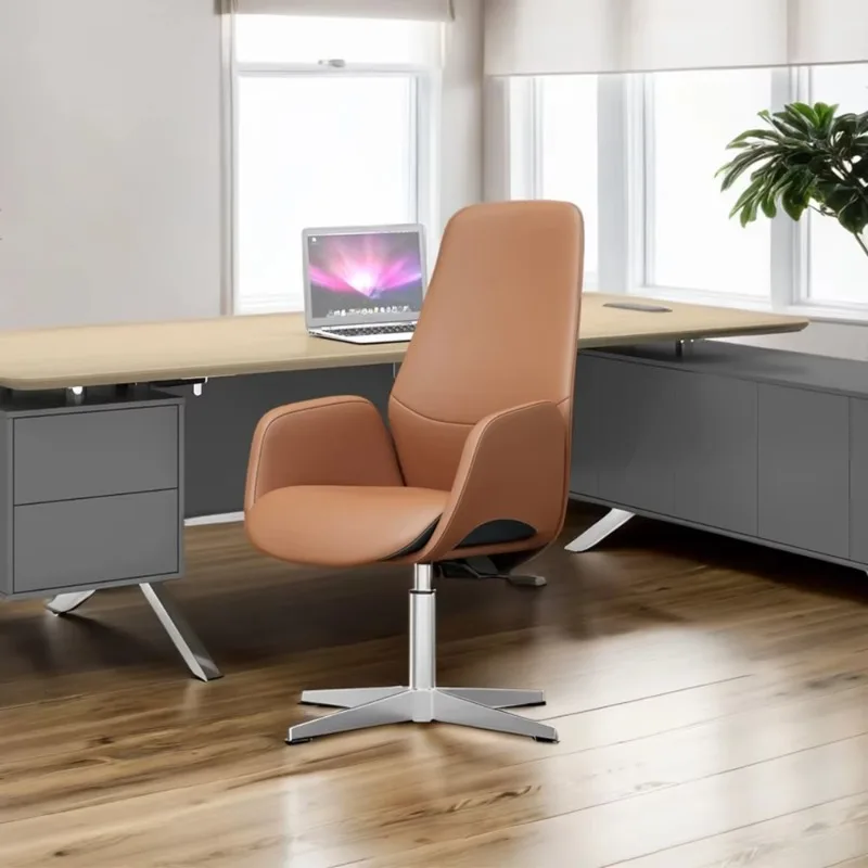 2026 Foshan 2024 New Design Home Office Furniture Mid Back Executive  Manager Leather Visitor Chair