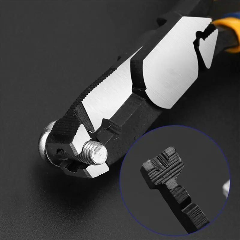 A55F-Multi-Function Sliding Tooth Screw Pliers For Rusty Wire Removal And Carp With Non-Slip Jaws Red Hand Tool