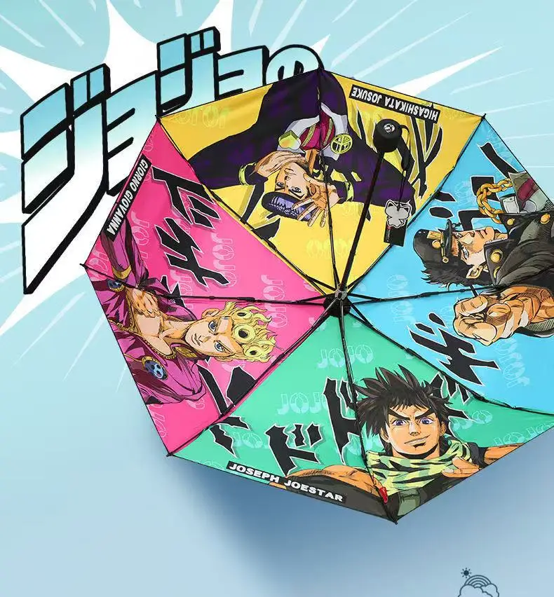 Demon Slayer: Blade Umbrella Anime 2D peripheral Tanjiro villain sunshade and anti-ultraviolet vinyl sunshine and rain